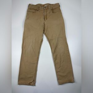 Carhartt Pants Mens 36x32 Tan Relaxed Fit Work Canvas Carpenter Jeans Utility